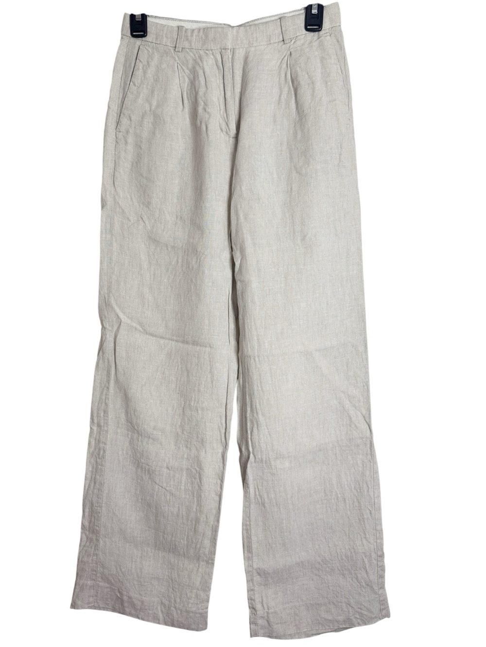 J.Crew Essential Wide Leg Pant 100% Linen in Natural Linen hue Coastal size 0